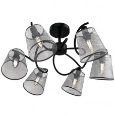 Φωτιστικό Οροφής με 6xE14 230V Μαύρο 955JASMINE6